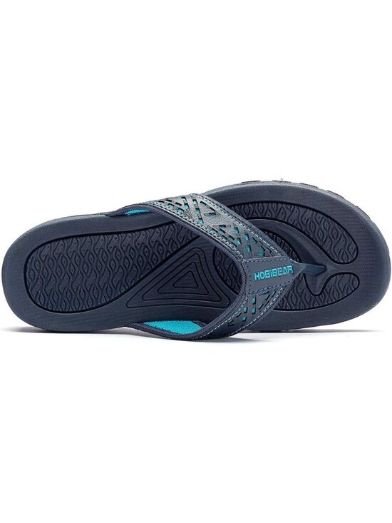 Men\'s Blue Sport Flip Flops Comfort Outdoor Rubber Casual Thong Sandal Shoes main image 4